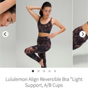 Lululemon Align Reversible Bra *Light Support, A/B Cups Sports Bra
